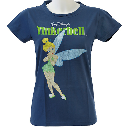 Футболка женская "Tinkerbell", цвет: синий Размер L 56 021 (L, Синий) Изготовитель: Индия инфо 9426c.