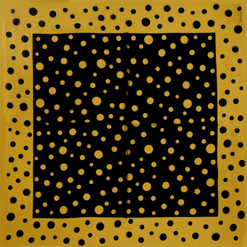 Шейный платок Цвет: коричневый, черный, 53 см х 53 см Платок Венера 2009 г ; Упаковка: пакет инфо 9869c.
