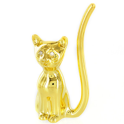 Подставка для колец "Кошка", цвет: золотистый Германия Изготовитель: Италия Артикул: PA2081/11 инфо 7741d.