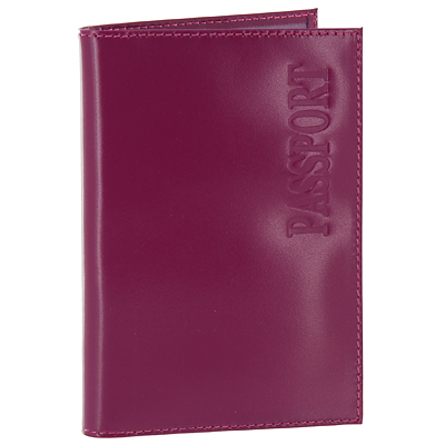 Обложка для паспорта "Befler", цвет: темно-сиреневый O 23 -1 кожа Производитель: Россия Артикул: O 23 -1 violet инфо 12449f.