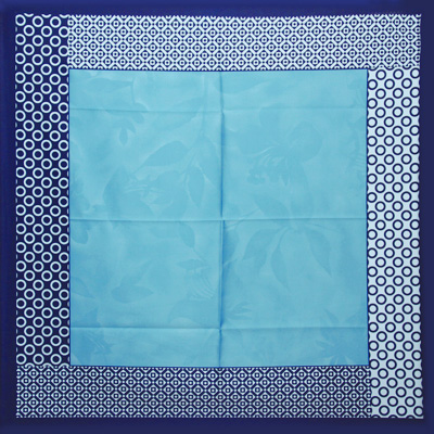 Платок Цвет: синий, голубой, 90 см х 90 см Платок Венера 2010 г ; Упаковка: пакет инфо 12650f.