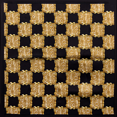 Платок Цвет: черный, 53 см х 53 см Платок Венера 2010 г ; Упаковка: пакет инфо 12664f.