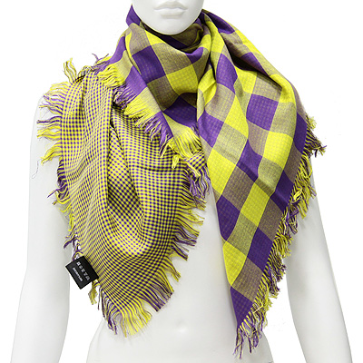 Платок, цвет: фиолетовый, желтый, 120 см х 120 см Платок Венера 2010 г ; Упаковка: пакет инфо 12696f.