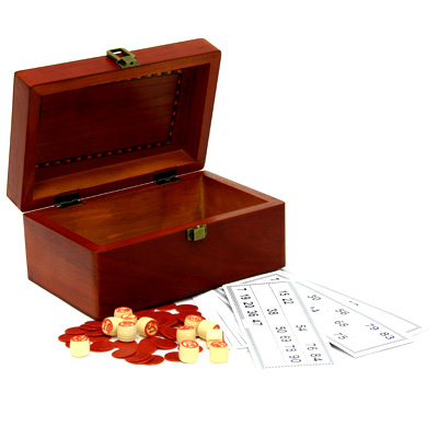 Игра настольная "Русское лото" в деревянной шкатулке см Артикул: LOTTO-D Производитель: Китай инфо 13018f.