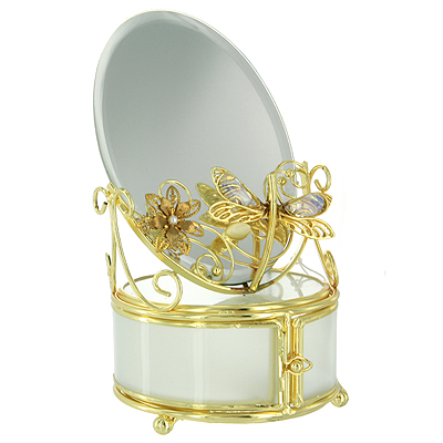 Шкатулка с зеркалом "Золотая стрекоза" см Производитель: Италия Артикул: 78679 инфо 12293g.