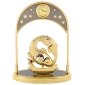 Сувенир с часами "Знак зодиака: Рыбы", цвет: золотой ему завершенный и презентабельный вид инфо 12387g.