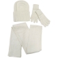 Зимний комплект Шапка, перчатки, шарф Цвет: слоновая кость Венера 2009 г ; Упаковка: пакет инфо 12808g.