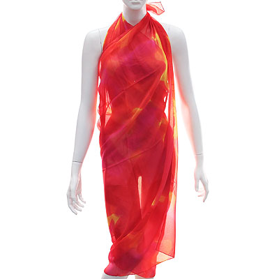 Парео, цвет: красный, 120 см х 160 см Парео Венера 2010 г ; Упаковка: пакет инфо 12821g.
