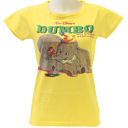 Футболка женская "Dumbo", цвет: желтый Размер L 36 021 (L, Желтый) Изготовитель: Индия инфо 12956g.