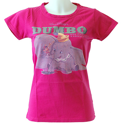 Футболка женская "Dumbo", цвет: розовый Размер XS 36 021 (XS, Розовый) Изготовитель: Индия инфо 12961g.