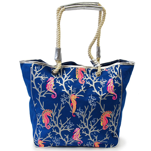 Пляжная сумка "Морской конек" Цвет: синий синий Производитель: Италия Артикул: 1201178 инфо 6737h.