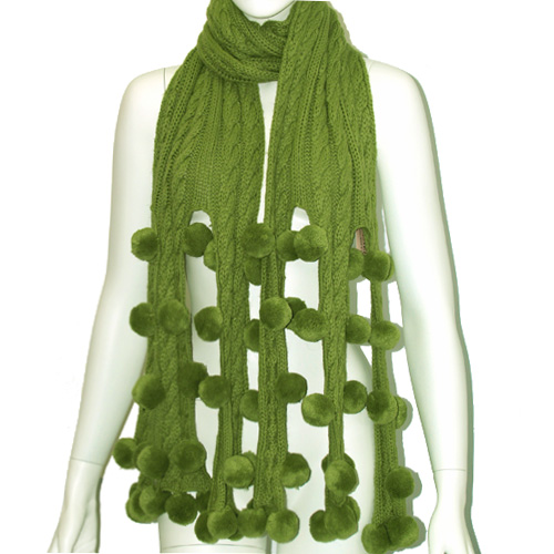 Шарф, цвет: зеленый, 40 см х 200 см Шарф Венера 2008 г ; Упаковка: пакет инфо 1095i.