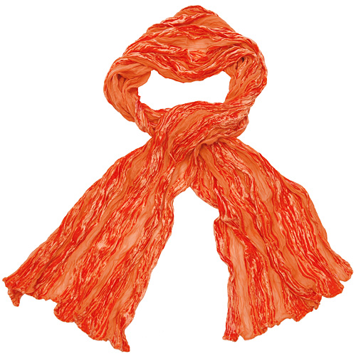 Шарф, цвет: оранжевый, 70 см х 190 см Шарф Венера 2009 г ; Упаковка: пакет инфо 1308i.
